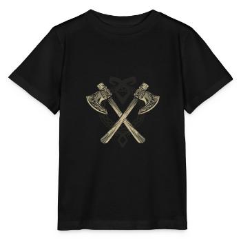 Vikings - Stanley/Stella MINI CREATOR Kids’ T-Shirt - black - Front - Mikhail (115cm)