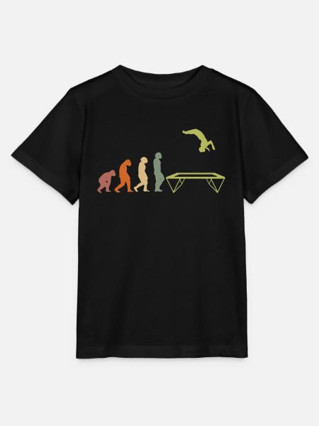 EVOLUTION TRAMPOLIN Turner turnen Fitness Sport - Stanley/Stella Kinder T-Shirt MINI CREATOR - Schwarz