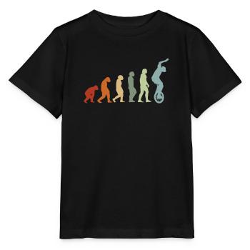 EVOLUTION monocycle monocycle artiste monocycle - T-shirt bio MINI CREATOR Stanley/Stella Enfant - noir - Devant - Mikhail (115cm)