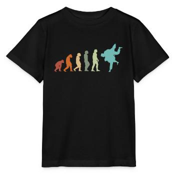 JUDO EVOLUTION JUDO Judoka JUDO Martial Arts Vintage - Stanley/Stella MINI CREATOR Kids’ T-Shirt - black - Front - Mikhail (115cm)