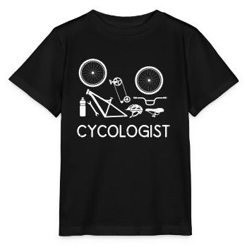 Cycologist bicycle bike bicycle wheel racing bike racing - Stanley/Stella MINI CREATOR Kids’ T-Shirt - black - Front - Mikhail (115cm)