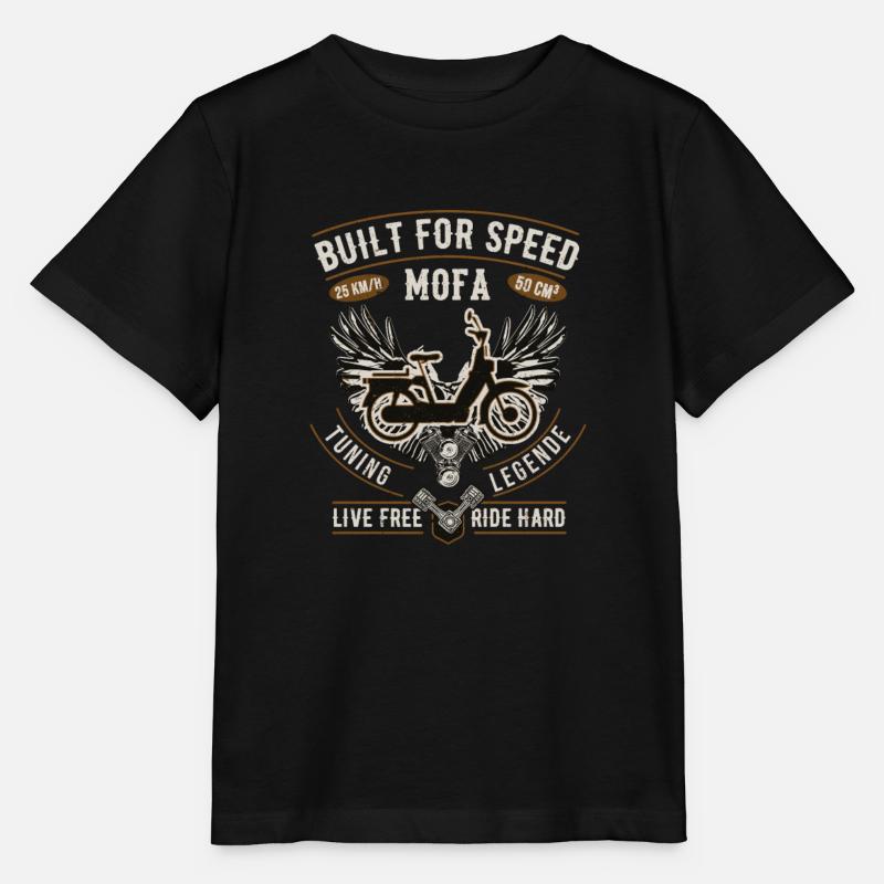 Mofa Tshirt Mofaroller Moped Mofafahrer Mofas Mofa - Stanley/Stella Kinder T-Shirt MINI CREATOR  - Schwarz