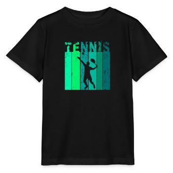 Tennis tennis tennis player tennis - Stanley/Stella MINI CREATOR Kids’ T-Shirt - black - Front - Mikhail (115cm)