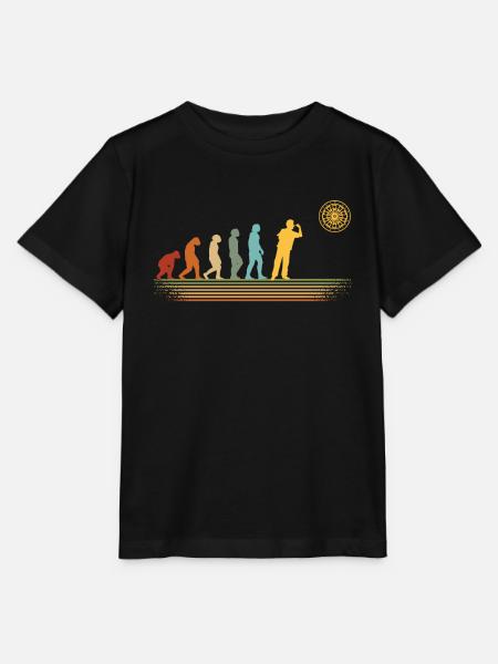 Darts vintage dartboard evolution darts - Stanley/Stella MINI CREATOR Kids’ T-Shirt - black