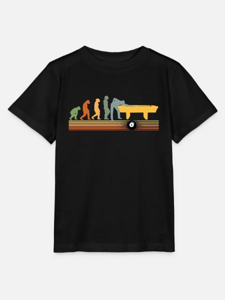 Snooker Evolution Billardtisch Billardkugeln Pool - Stanley/Stella Kinder T-Shirt MINI CREATOR  - Schwarz