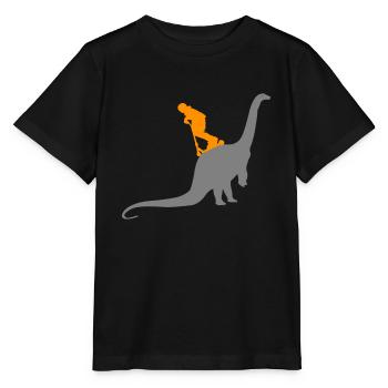 Trottinette cascadeur Dino Scooter cascadeur - T-shirt bio MINI CREATOR Stanley/Stella Enfant - noir - Devant - Mikhail (115cm)