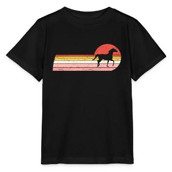 Horse Riding Vintage Horse Riding - Stanley/Stella MINI CREATOR Kids’ T-Shirt - black - Front - Mikhail (115cm)