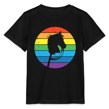 Hobby Horse Reiterin - Stanley/Stella Kinder T-Shirt MINI CREATOR  - Schwarz - Vorne - Mikhail (115cm)