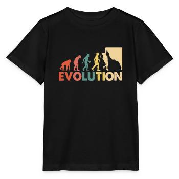 Climbing Evolution Escalade - T-shirt bio MINI CREATOR Stanley/Stella Enfant - noir - Devant - Mikhail (115cm)