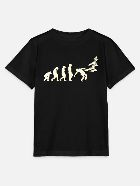 Schachspieler Schachspiel Schachbrett Evolution - Stanley/Stella Kinder T-Shirt MINI CREATOR - Schwarz
