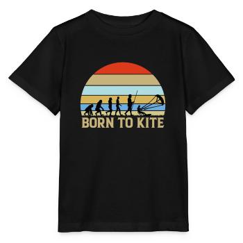 Born To Kite - Born For The Kite - Stanley/Stella MINI CREATOR Kids’ T-Shirt - black - Front - Mikhail (115cm)