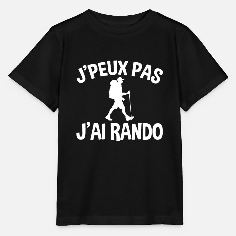 Je Peux Pas J'ai Rando - T-shirt bio MINI CREATOR Stanley/Stella Enfant - noir