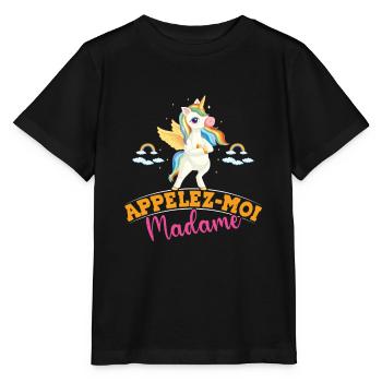 Appelez Moi Madame - T-shirt bio MINI CREATOR Stanley/Stella Enfant - noir - Devant - Mikhail (115cm)