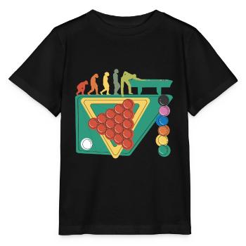 Jeu de snooker gamer Table de snooker Balles de snooker - T-shirt bio MINI CREATOR Stanley/Stella Enfant - noir - Devant - Mikhail (115cm)