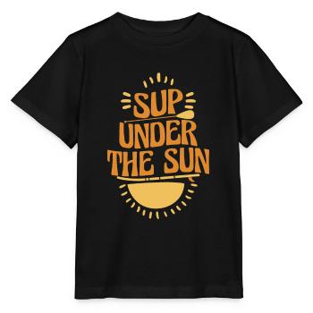 SUP paddle paddle Stand Up Paddle Surf - T-shirt bio MINI CREATOR Stanley/Stella Enfant - noir - Devant - Mikhail (115cm)