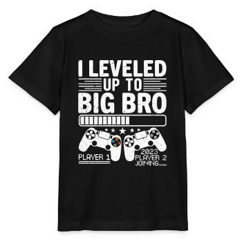 J'ai Atteint Le Niveau De Frère 2023 - T-shirt bio MINI CREATOR Stanley/Stella Enfant - noir - Devant - Mikhail (115cm)