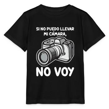 Si Je Ne Peux Pas Apporter Ma Caméra - T-shirt bio MINI CREATOR Stanley/Stella Enfant - noir - Devant - Mikhail (115cm)