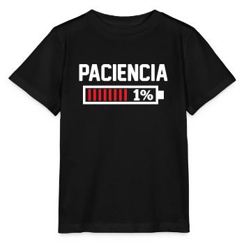 Je N'ai Pas De Patience - T-shirt bio MINI CREATOR Stanley/Stella Enfant - noir - Devant - Mikhail (115cm)