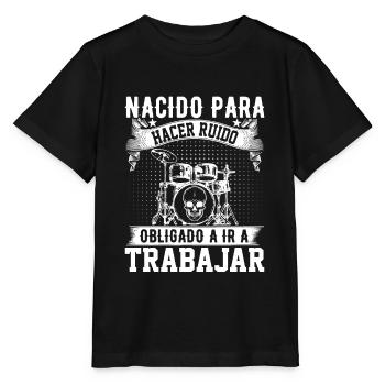 Né Pour Faire Du Bruit - T-shirt bio MINI CREATOR Stanley/Stella Enfant - noir - Devant - Mikhail (115cm)