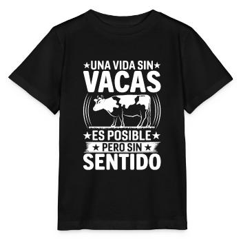 Cadeau De Vache Drôle - T-shirt bio MINI CREATOR Stanley/Stella Enfant - noir - Devant - Mikhail (115cm)