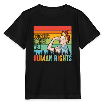 Women's rights are human rights - Stanley/Stella MINI CREATOR Kids’ T-Shirt - black - Front - Mikhail (115cm)