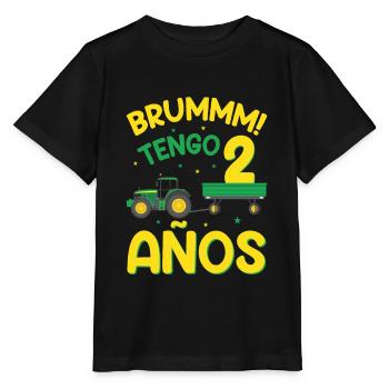 Brummm J'ai 2 ans - T-shirt bio MINI CREATOR Stanley/Stella Enfant - noir - Devant - Mikhail (115cm)