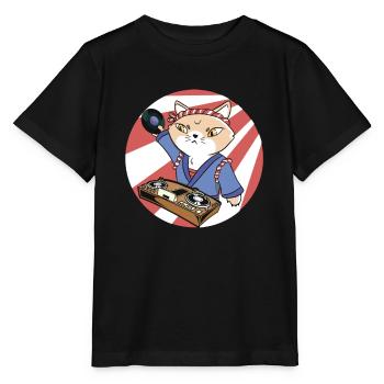 Musique Disc Jockey DJ Vinyl Turntable Japon - T-shirt bio MINI CREATOR Stanley/Stella Enfant - noir - Devant - Mikhail (115cm)