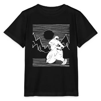 Conducteur de motoneige Motoneige Motoneige - T-shirt bio MINI CREATOR Stanley/Stella Enfant - noir - Devant - Mikhail (115cm)