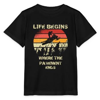 Conducteur de motoneige Motoneige Motoneige - T-shirt bio MINI CREATOR Stanley/Stella Enfant - noir - Devant - Mikhail (115cm)