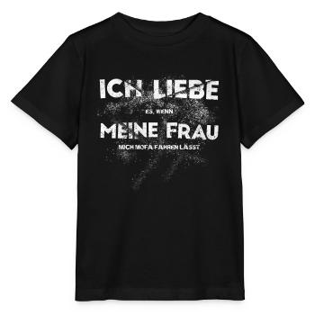 Mofa Mofaroller Moped Mofafahrer Mofa Zubehör Mofa - Stanley/Stella Kinder T-Shirt MINI CREATOR  - Schwarz - Vorne - Mikhail (115cm)