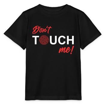 Ne me touchez pas - Empreinte digitale - T-shirt bio MINI CREATOR Stanley/Stella Enfant - noir - Devant - Mikhail (115cm)