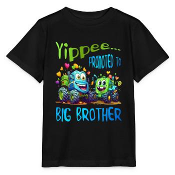 Big Brother Tractor and Dump Truck - Promoted to - Stanley/Stella MINI CREATOR Kids’ T-Shirt - black - Front - Mikhail (115cm)