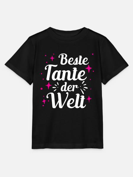 Beste Tante der Welt - Stanley/Stella Kinder T-Shirt MINI CREATOR - Schwarz