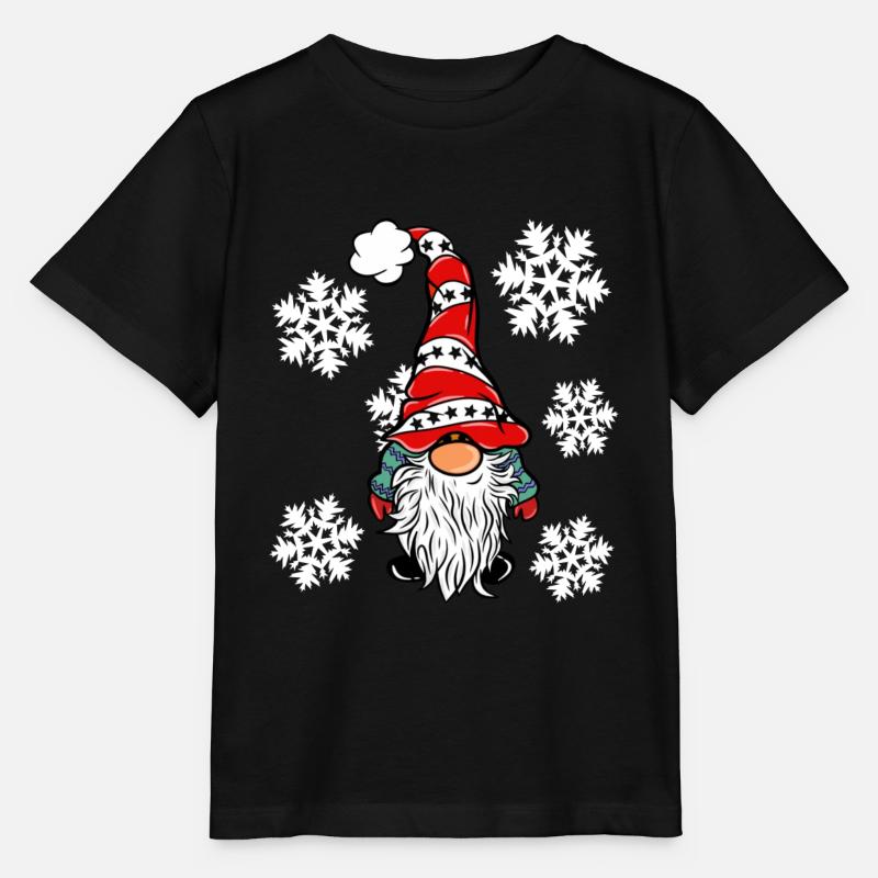 Elfes aux flocons de neige - T-shirt bio MINI CREATOR Stanley/Stella Enfant - noir