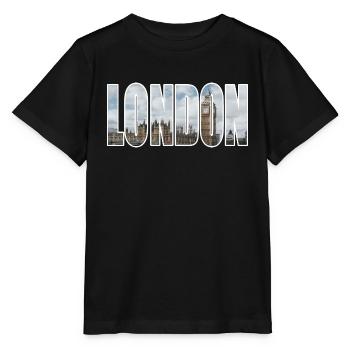Londres - T-shirt bio MINI CREATOR Stanley/Stella Enfant - noir - Devant - Mikhail (115cm)