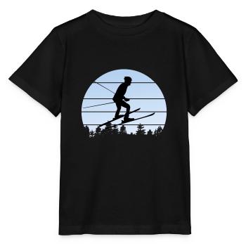 ski ski - Stanley/Stella Kinder T-Shirt MINI CREATOR  - Schwarz - Vorne - Mikhail (115cm)