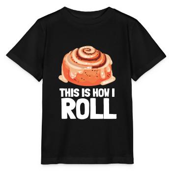 Cinnamon Roll Cinnamon Buns And Cinnamon Swirl - T-shirt bio MINI CREATOR Stanley/Stella Enfant - noir - Devant - Mikhail (115cm)