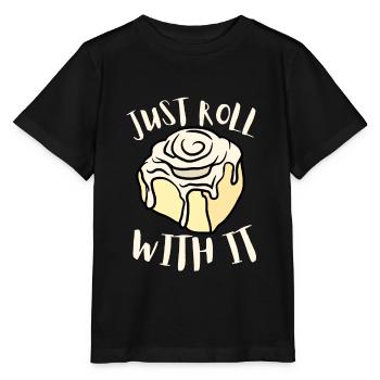 Cinnamon Roll Cinnamon Buns And Cinnamon Swirl - T-shirt bio MINI CREATOR Stanley/Stella Enfant - noir - Devant - Mikhail (115cm)