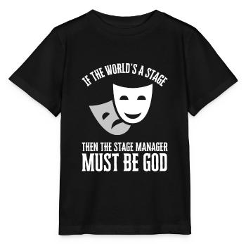 Stage Director Crew & Stage Manager Theater - Stanley/Stella MINI CREATOR Kids’ T-Shirt - black - Front - Mikhail (115cm)