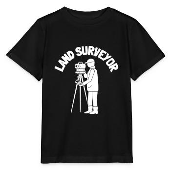 Land Surveying Land Surveyor Topographer And - Stanley/Stella MINI CREATOR Kids’ T-Shirt - black - Front - Mikhail (115cm)