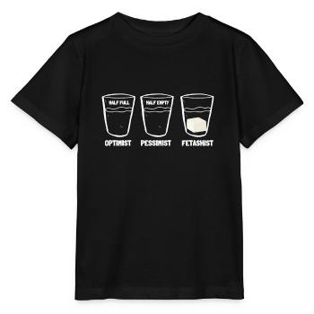 Feta Greek Feta Cheese Lover And Greek Foodlover - Stanley/Stella Kinder T-Shirt MINI CREATOR  - Schwarz - Vorne - Mikhail (115cm)