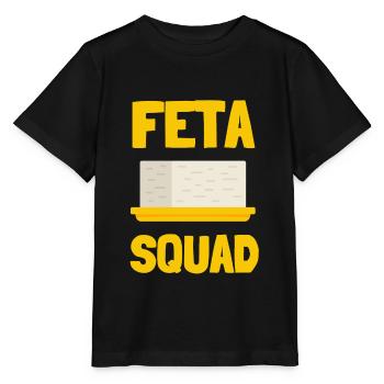 Feta Greek Feta Cheese Lover And Greek Foodlover - Stanley/Stella Kinder T-Shirt MINI CREATOR  - Schwarz - Vorne - Mikhail (115cm)