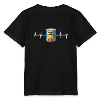 Haricots au lard Haricots en conserve et végétarien végétalien - T-shirt bio MINI CREATOR Stanley/Stella Enfant - noir - Devant - Mikhail (115cm)
