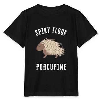 Porcupine Pig Hedgehog Rodent Hystricidae - Stanley/Stella MINI CREATOR Kids’ T-Shirt - black - Front - Mikhail (115cm)