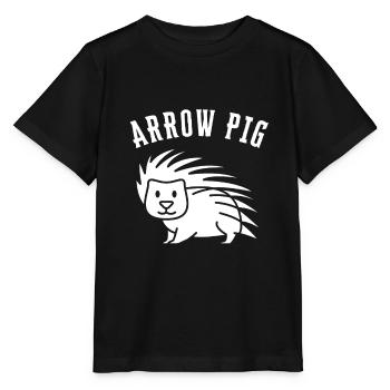 Porcupine Pig Hedgehog Rodent Hystricidae - Stanley/Stella MINI CREATOR Kids’ T-Shirt - black - Front - Mikhail (115cm)