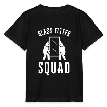 Verre de vitrier ajusteur et vitre de sertisseur de verre - T-shirt bio MINI CREATOR Stanley/Stella Enfant - noir - Devant - Mikhail (115cm)