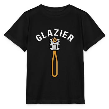 Verre de vitrier ajusteur et vitre de sertisseur de verre - T-shirt bio MINI CREATOR Stanley/Stella Enfant - noir - Devant - Mikhail (115cm)