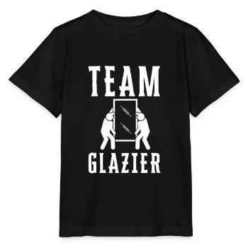 Verre de vitrier ajusteur et vitre de sertisseur de verre - T-shirt bio MINI CREATOR Stanley/Stella Enfant - noir - Devant - Mikhail (115cm)