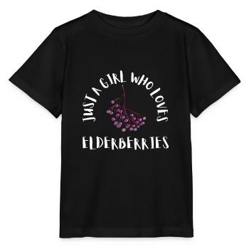 Elderberry Syrup Drink Flu Sambucus Homeopath - Stanley/Stella MINI CREATOR Kids’ T-Shirt - black - Front - Mikhail (115cm)