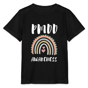 PMDD Awareness Premenstrual Syndrome Menstrual - Stanley/Stella Kinder T-Shirt MINI CREATOR  - Schwarz - Vorne - Mikhail (115cm)
